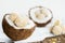 Raw Vegan Coconut and Lemon Truffles in the Coconut Shel