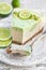 Raw vegan lime cheesecake