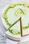 Raw vegan lime cheesecake