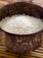 Raw white glutinous rice