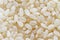 Raw white rice macro background