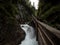 Raw wild mountain stream river gorge ravine Wimbachklamm nature landscape near Ramsau Berchtesgaden Bavaria Germany Alps