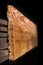 Raw wooden boards. Heavily jagged wood edges