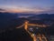 Rawang Bypass Bypass highway at `Rawang selangor` during sunrise