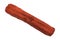Rawhide fetch stick for dogs on white background
