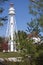 Rawley Point Lighthouse by Lake Michigan