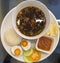 Rawon soup is tasty and delicious