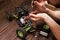 Rc crawler model toy electronics repair