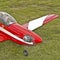 RC Model Aircraft bright red with white trim