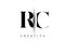 RC R C Letter Logo with Creative Shadow Cut Design