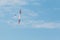 RC soaring plane on blue sky