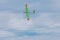 RC soaring plane on blue sky