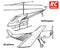 RC transport, remote control models. toys design elements for emblems, icon. helicopter and aircraft or plane. revival