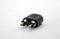 RCA conector to 3,5 mm isolated white background