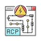 rcp electrical plans interior design color icon vector illustration