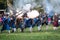 Re-enactment of battle for Pressburg at Bratislava, Slovakia on September 30, 2017