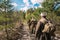 Re-enactors Dressed As Soviet Russian Red Army Infantry Soldiers