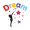 Reach dream vector illustration editable