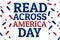 Read Across America Day concept. Template for background, banner, card, poster with text inscription. Vector EPS10