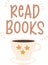 Read Books Lettering Sticker