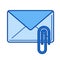 Read email line icon.