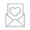 Read email line icon.