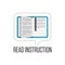 Read instructions icon.
