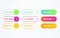 Read More colorful button set on white background. Flat line gradient button collection. Vector web element
