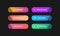 Read more, Learn more, Book now, Watch now, Buy now, Download. Set of modern multicolored buttons with gradient