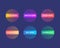 Read more, Learn more, Book now, Watch now, Buy now, Download. Set of multicolored round buttons with gradient