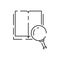 Reading book education line icon. Simple Info and Help Desk Related Vector Contains Manual, Guide Reading, Info center. Editable