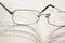 Reading glasses and dictionary