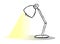 Reading lamp vector