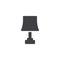 Reading lamp vector icon