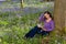 Reading among wildflowers