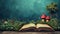 Reading Wonderland: Whimsical book illustrations and fantasy elements inspire reading
