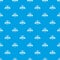 Ready camp pattern vector seamless blue