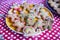 Ready Christmas gingerbread cookies on a plate