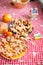 Ready Christmas gingerbread cookies on a plate