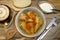 Ready-made stuffed cabbage rolls on a plate