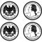 Ready minted high quality Quarter Dollar Coin vector