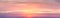 Real amazing panoramic sunrise sundown sunset sky with gentle colorful clouds. real sky and clouds