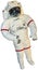 Real Astronaut Spacesuit Isolated