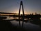 Real Bridge Sunset Spain Badajoz