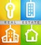 Real estate applique background. Vector