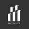 Real estate. The company\\\'s logo template. Sale, exchange, purchase, lease, construction and repair of real estate