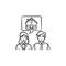 Real estate consultation hand drawn outline doodle icon