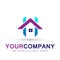 Real estate home house company concept logo icon element sign on white background