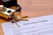Real Estate Listing Document on Realtor Desk