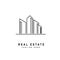 Real estate logo. Creative logo for a company selling or renting real estate